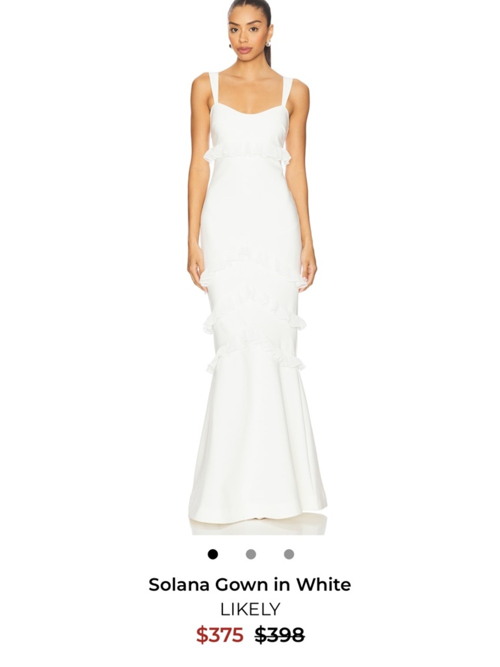 Solana Gown in White